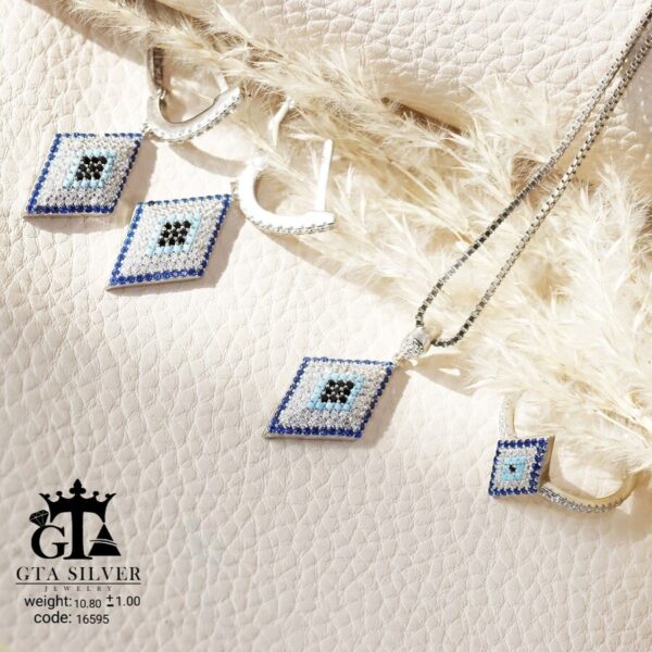 نیم ست نقره میکرو کد 16595 - Image 3