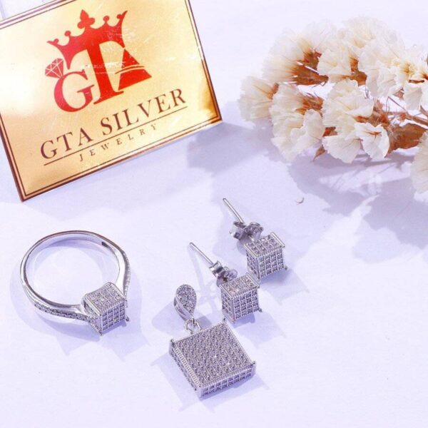 نیم ست نقره میکرو کد 16244 - Image 2