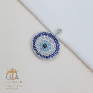 مدال نقره میکرو چشم نظر کد 21845