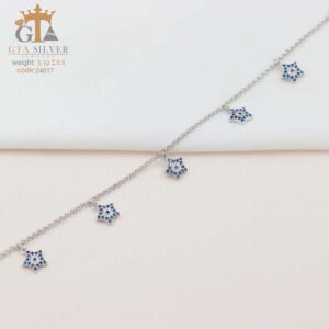 پابند نقره سوپرمیکرو طرح ستاره کد 25017