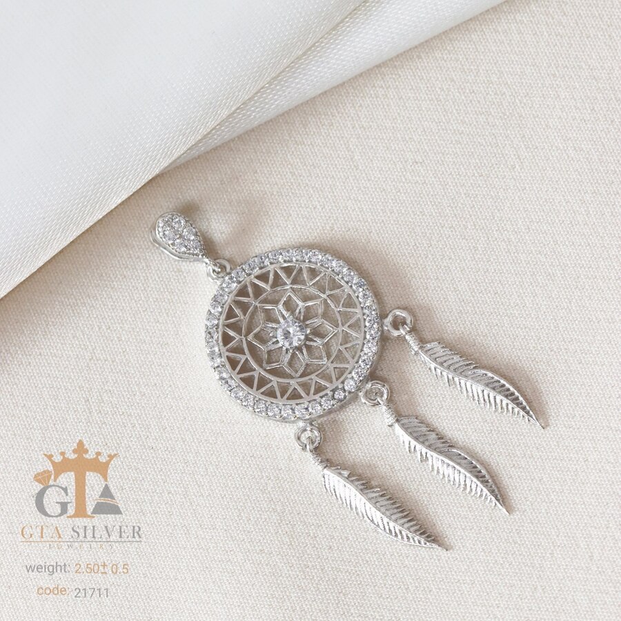 e62727ae-a72e-49cb-9c90-24dfd51af6bb.jpg مدال نقره میکرو طرح دریم کچر کد 21711 - Image 1