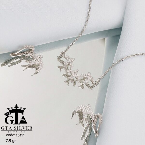 نیم ست نقره میکرو کد 16411 - Image 4