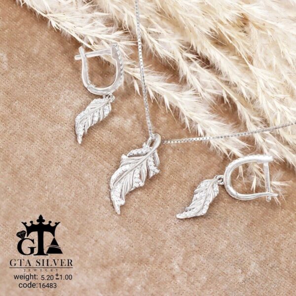 نیم ست نقره میکرو کد 16483 - Image 3