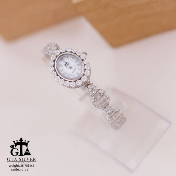 ساعت نقره GTA طرح امرالدکات کد 19175 - Image 3