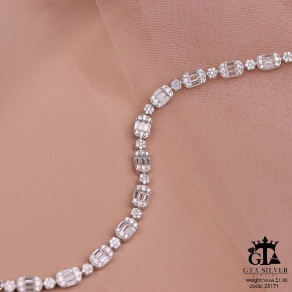 دستبند نقره کد 22171 - تصویر 3