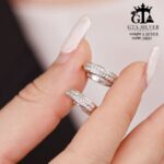 گوشواره نقره میخی میکرو کد 25037 - تصویر 4