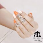 نیم ست نقره میکرو طرح اسب کد 16384 - Image 3