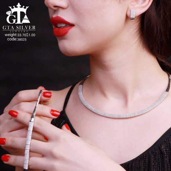 سرویس نقره سوپر میکرو طرح تنیسی کد 38025 - تصویر 2