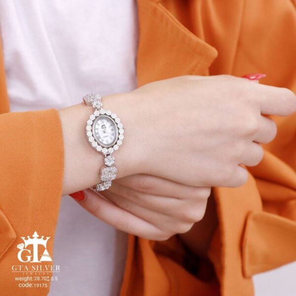 ساعت نقره GTA طرح امرالدکات کد 19175 - Image 2