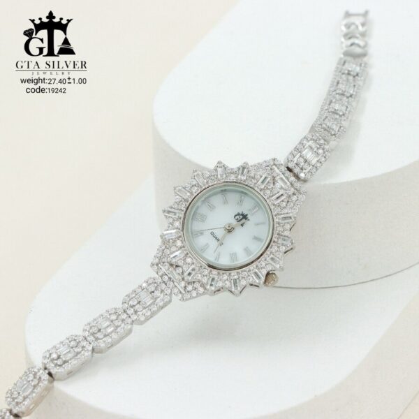 ساعت نقره GTA طرح امرالدکات کد 19242 - Image 3
