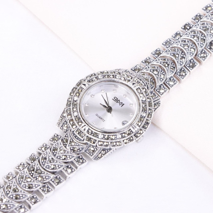 e8d2ef4e-4c54-4abb-83b4-e8cde82f8a40.jpg ساعت نقره سما کد 18043 - Image 1