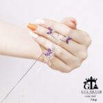 نیم ست نقره میکرو طرح فرشته کد 16632 - تصویر 4