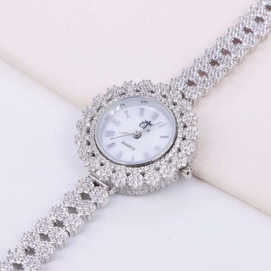 e9134b7f-0a45-40fd-970f-331333c510bb.jpg ساعت نقره GTA طرح فلاور کد 19092 - Image 1