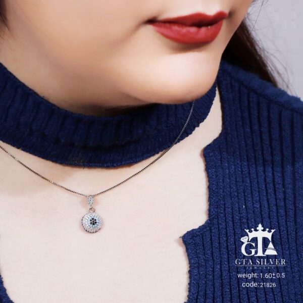 مدال نقره میکرو سایز بزرگ کد 21826 - تصویر 2