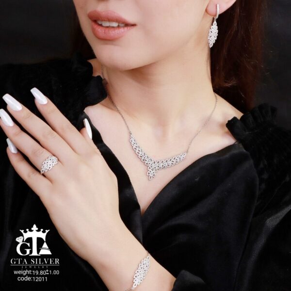 سرویس نقره میکرو زنجیری کد 12011 - Image 2