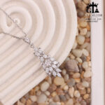 مدال نقره زنانه مجلسی میکرو کد 21932 - Image 3