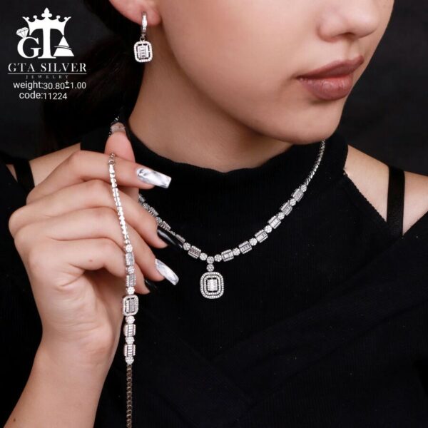 سرویس نقره مارسا طرح امرالدکات کد 11224 - تصویر 2