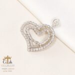 مدال نقره میکرو قلبی کد 21808