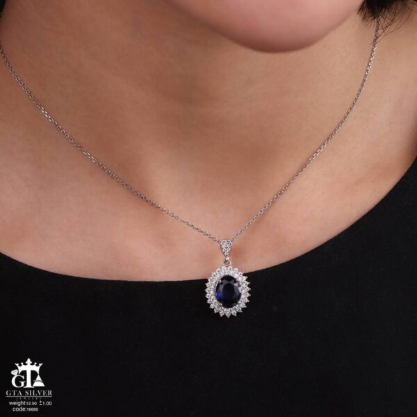 نیم ست نقره کد 16680 - Image 4