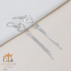 گوشواره نقره میخی میکرو کد 25019