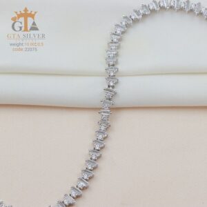 دستبند نقره میکرو کد 22075