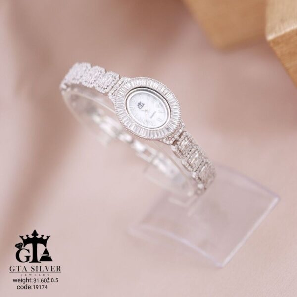 ساعت نقره GTA طرح امرالدکات کد 19174 - Image 3