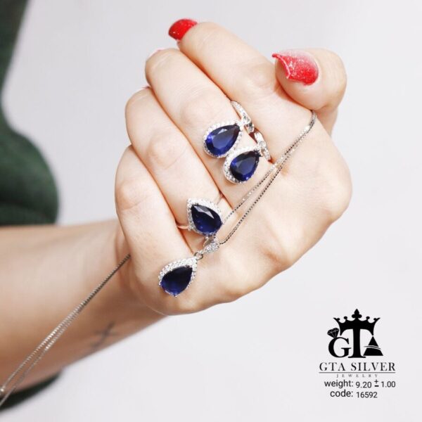 نیم ست نقره میکرو کد 16592 - Image 3