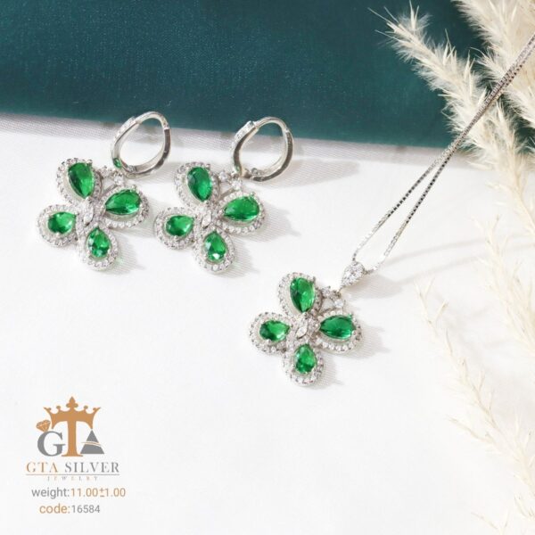 نیم ست نقره میکرو کد 16584 - تصویر 4