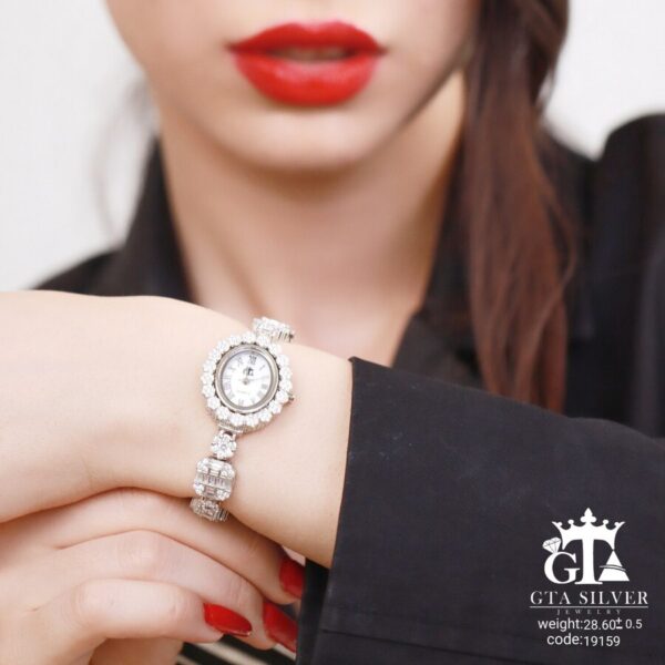 ساعت نقره GTA طرح امرالدکات کد 19159 - Image 2