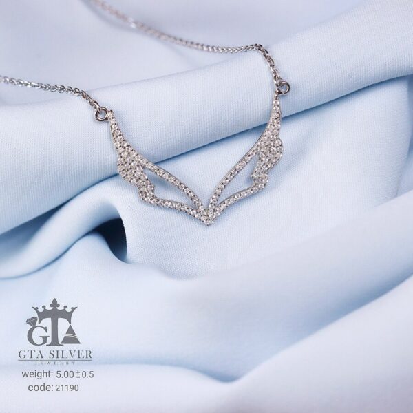 مدال نقره میکرو طرح بال کد 21190 - تصویر 3