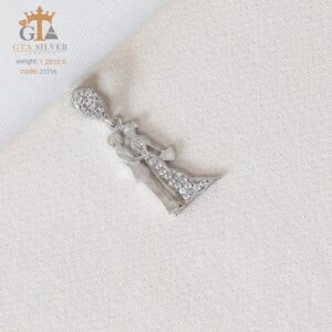 مدال نقره میکرو طرح wedding کد 21716