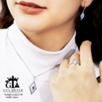 نیم ست نقره میکرو طرح چشم نظر کد 16604 - Image 2