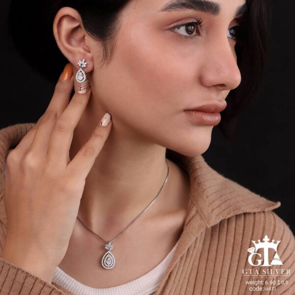 نیم ست نقره میکرو کد 16672 - تصویر 2