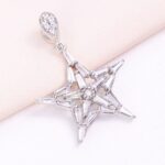 مدال نقره میکرو طرح ستاره کد 21564