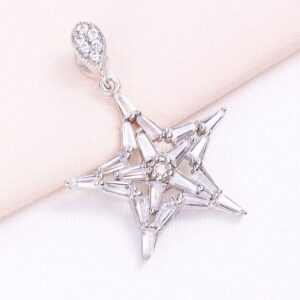 مدال نقره میکرو طرح ستاره کد 21564