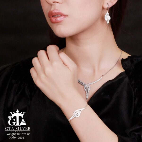 سرویس نقره میکرو زنجیری کد 12005 - Image 2