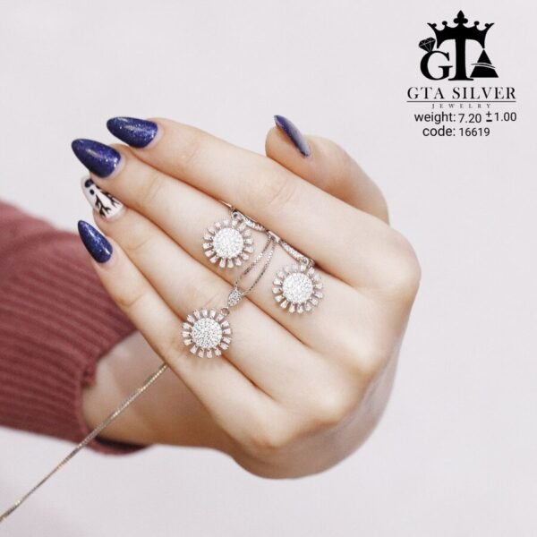 نیم ست نقره میکرو کد 16619 - Image 4