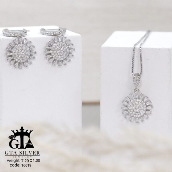 نیم ست نقره میکرو کد 16619 - Image 3