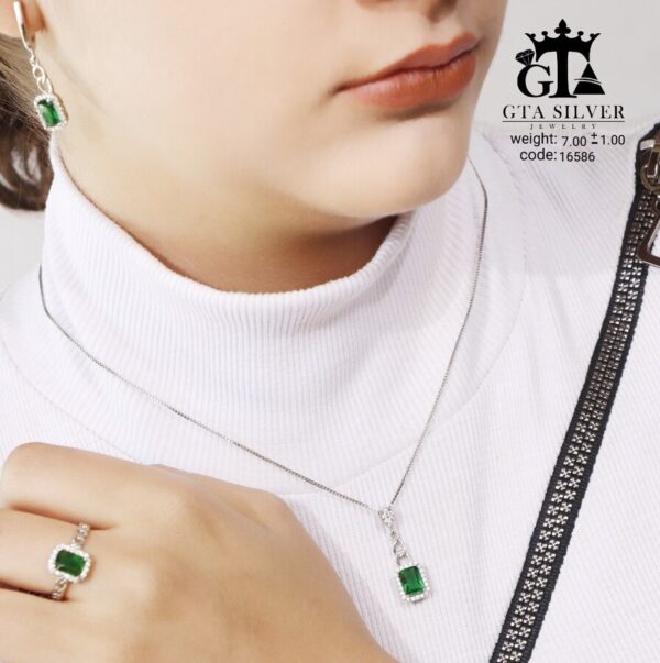 نیم ست نقره میکرو کد 16586 - Image 2