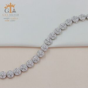 دستبند نقره میکرو کد 22097