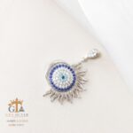 مدال نقره میکرو چشم نظر کد 21872