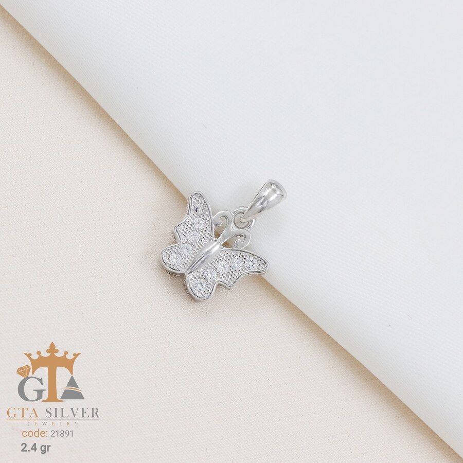 f2376aba-66dc-4932-b4f2-8e6dcfd3d3e0.jpg مدال نقره میکرو پروانه کد 21891 - Image 1