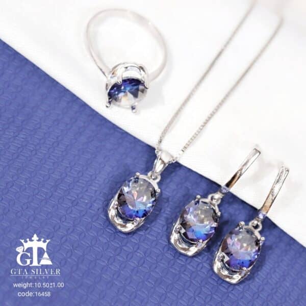 نیم ست نقره میکرو کد 1-16458 - Image 4