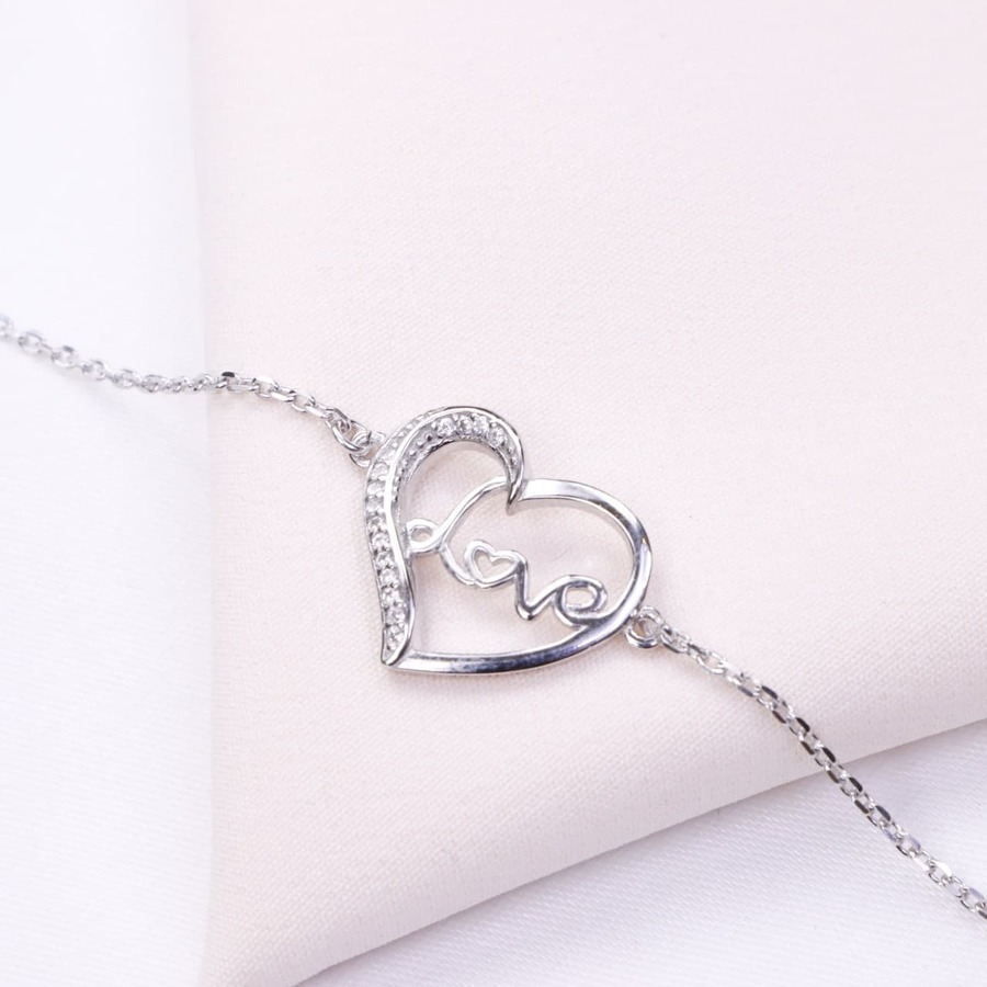 f2e6ef72-0819-440f-9afb-f8c59b79cc15.jpg دستبند نقره میکرو قلبی کد 22037 - Image 1