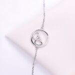 دستبند نقره میکرو قلبی کد 22025