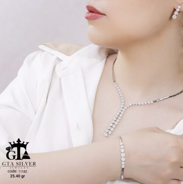 سرویس نقره مارسا طرح فلاور کد 11182 - Image 2