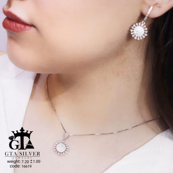 نیم ست نقره میکرو کد 16619 - Image 2