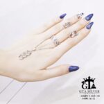 نیم ست نقره میکرو طرح کارتیر کد 16175 - تصویر 4