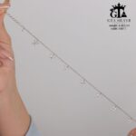 پابند نقره سوپرمیکرو طرح پروانه کد 25013 - تصویر 3