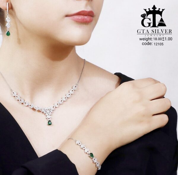 سرویس نقره میکرو زنجیری کد 12105 - Image 2